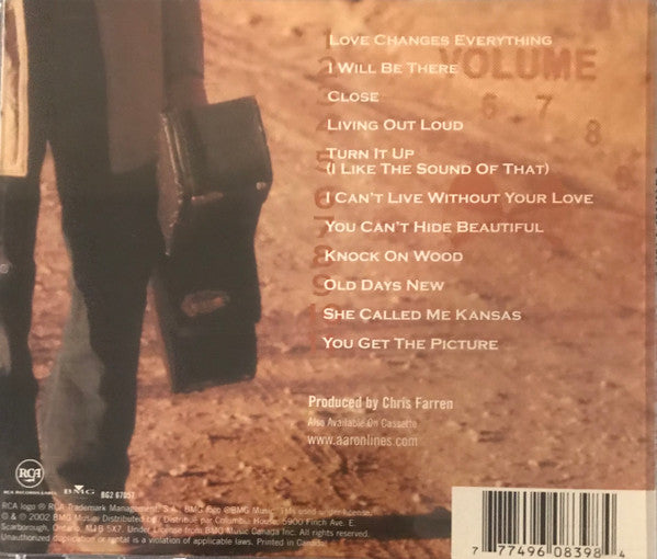 Aaron Lines (2) : Living Out Loud (CD, Album, Club)