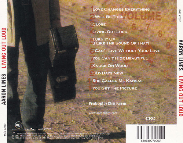 Aaron Lines (2) : Living Out Loud (CD, Album, Club)