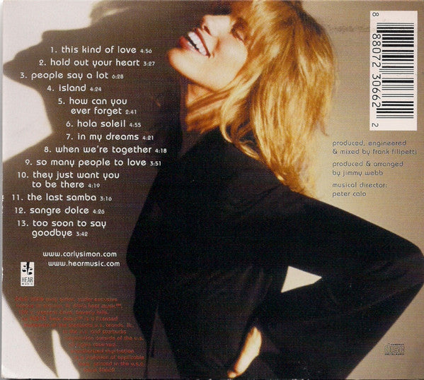 Carly Simon : This Kind Of Love (CD, Album, Dig)