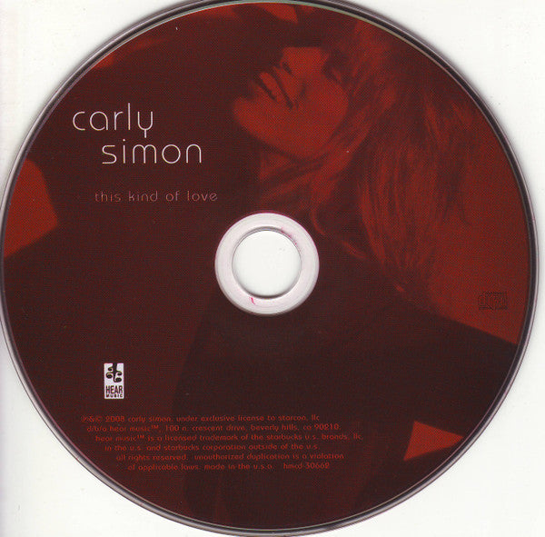 Carly Simon : This Kind Of Love (CD, Album, Dig)