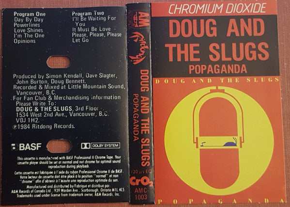 Doug And The Slugs : Popaganda (Cass, Album, Red)