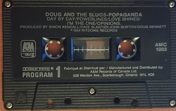 Doug And The Slugs : Popaganda (Cass, Album, Red)