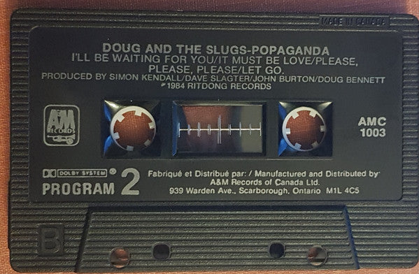 Doug And The Slugs : Popaganda (Cass, Album, Red)