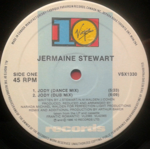 Jermaine Stewart : Jody (12")