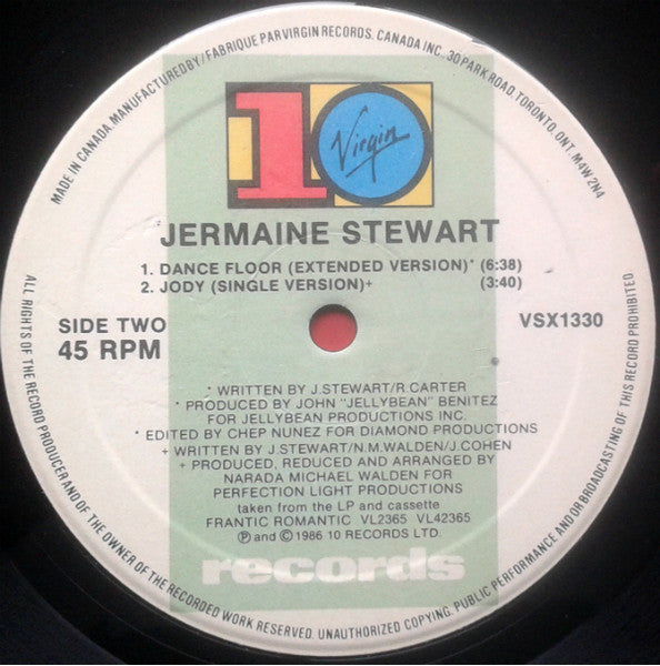 Jermaine Stewart : Jody (12")