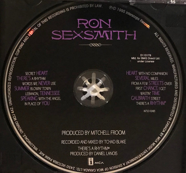 Ron Sexsmith : Ron Sexsmith (CD, Album, Club, RE)