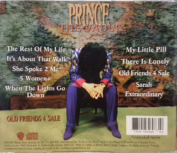 Prince : The Vault ... Old Friends 4 Sale (CD, Album, Club)