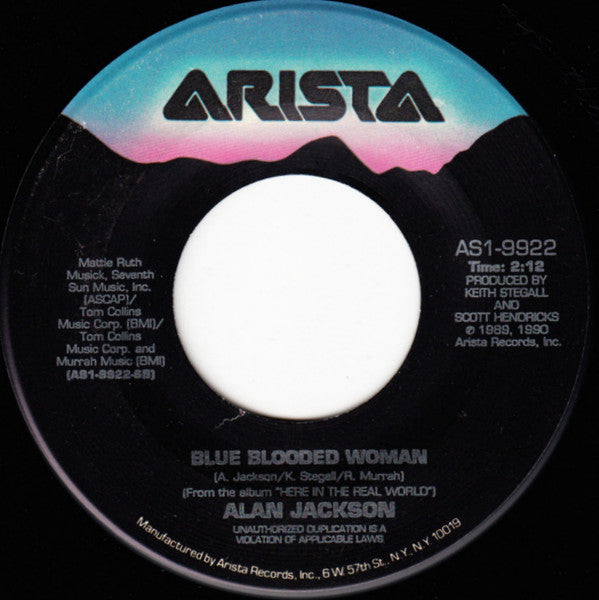 Alan Jackson (2) : Here In The Real World (7", Single)