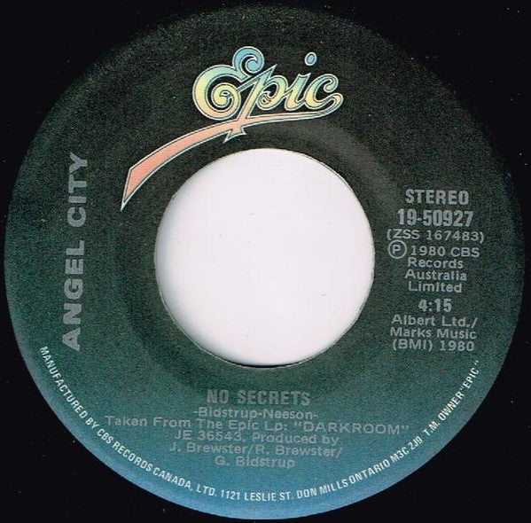 Angel City (2) : No Secrets (7")