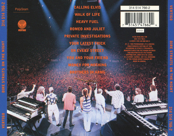 Dire Straits : On The Night (CD, Album)