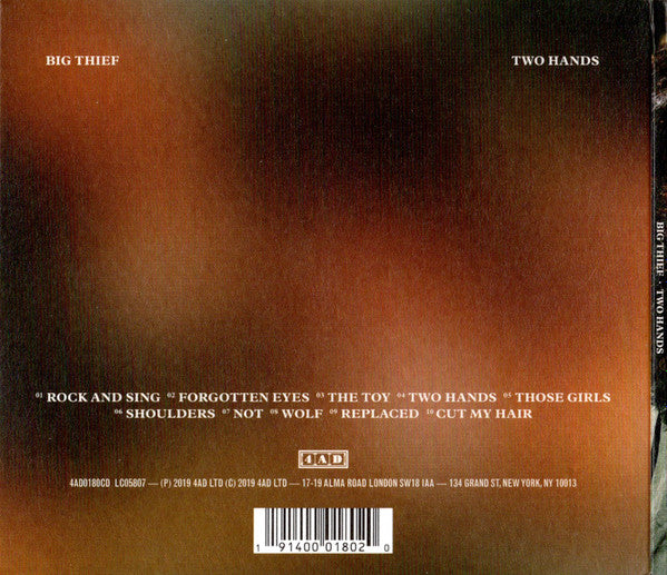 Big Thief : Two Hands (CD, Album)