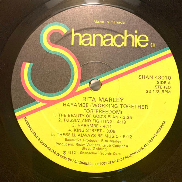 Rita Marley : Harambé (Working Together For Freedom) (LP, Album, Gat)
