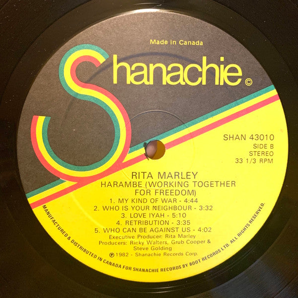 Rita Marley : Harambé (Working Together For Freedom) (LP, Album, Gat)