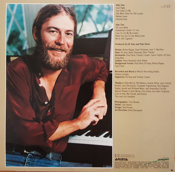 Paul Davis (3) : Cool Night (LP, Album)