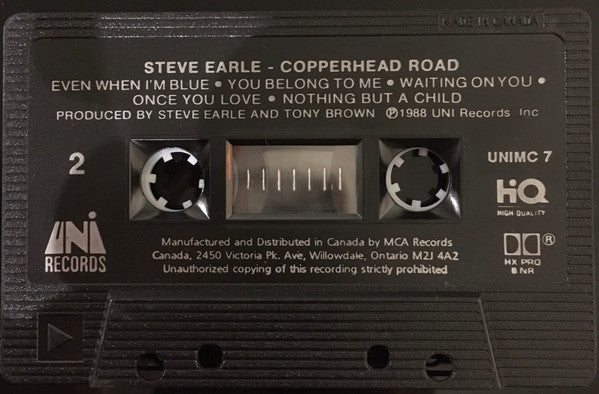 Steve Earle : Copperhead Road (Cass, Album, Dol)