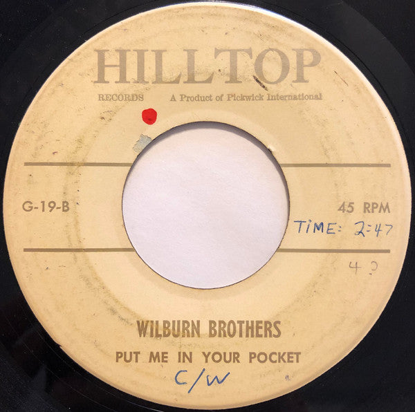 Wilburn Brothers* : Because You Care / Put Me In Your Pocket (7")