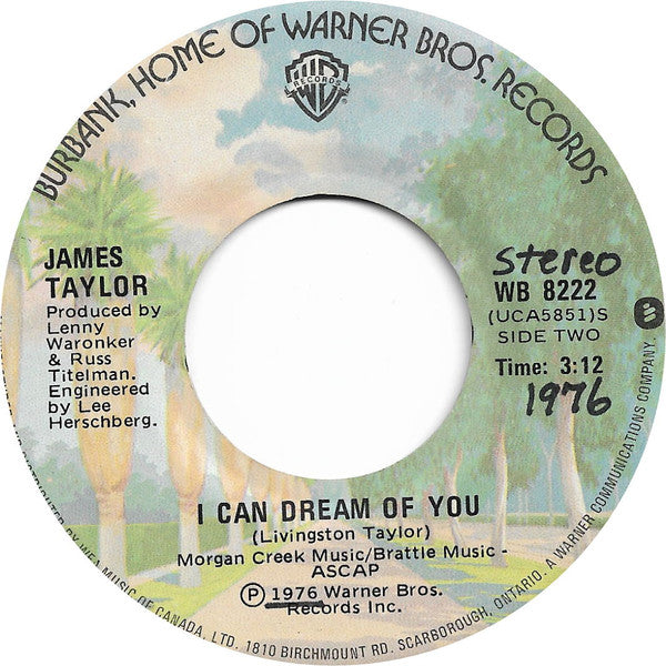 James Taylor (2) : Shower The People (Edited) (7", Single)