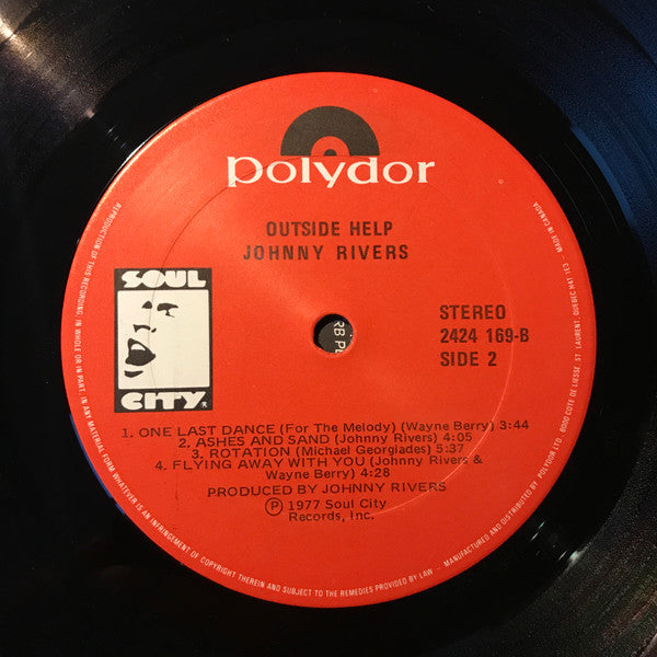 Johnny Rivers : Outside Help (LP, Album)