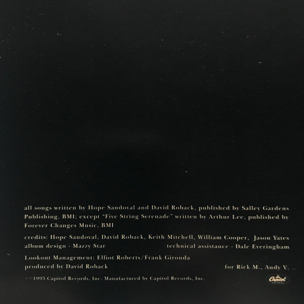 Mazzy Star : So Tonight That I Might See (CD, Album, Club)