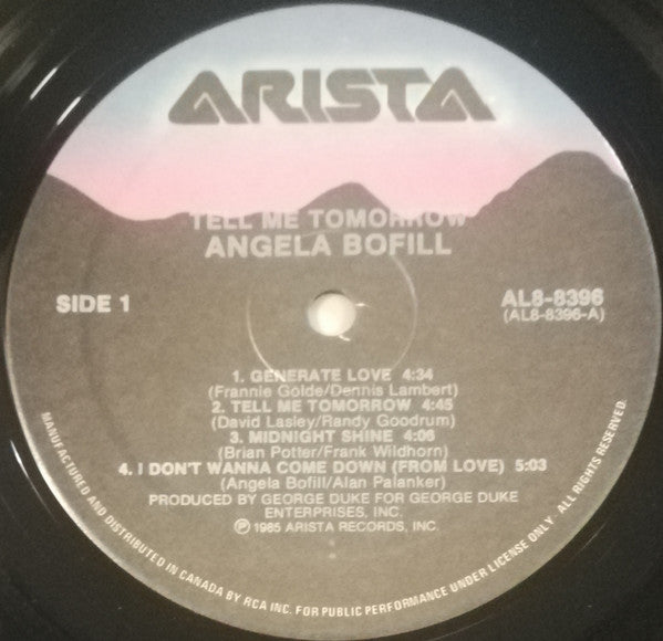 Angela Bofill : Tell Me Tomorrow (LP, Album)