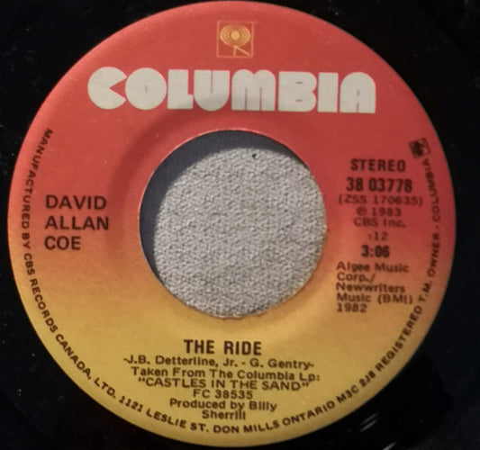 David Allan Coe : The Ride (7", Single)