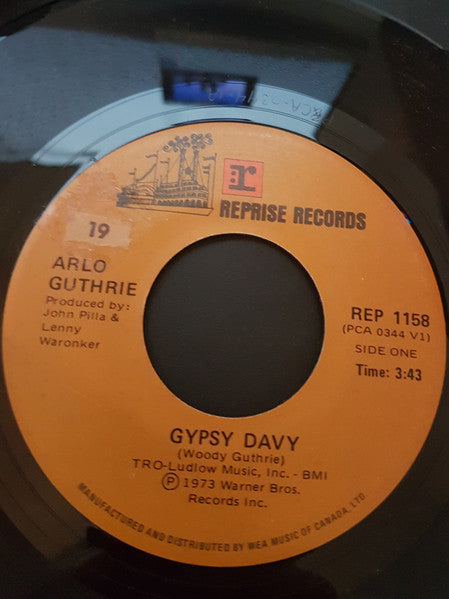 Arlo Guthrie : Gypsy Davy (7")