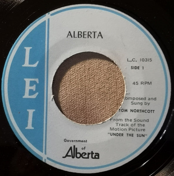 Tom Northcott : Alberta (7", Single)