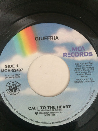 Giuffria : Call To The Heart/Out of the Blue (7", Single)