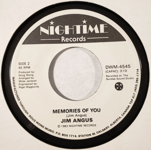 Jim Angus : Dare To Dream / Memories Of You  (7", Single)