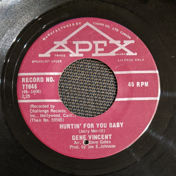 Gene Vincent : Born To Be A Rolling Stone (7", Single)