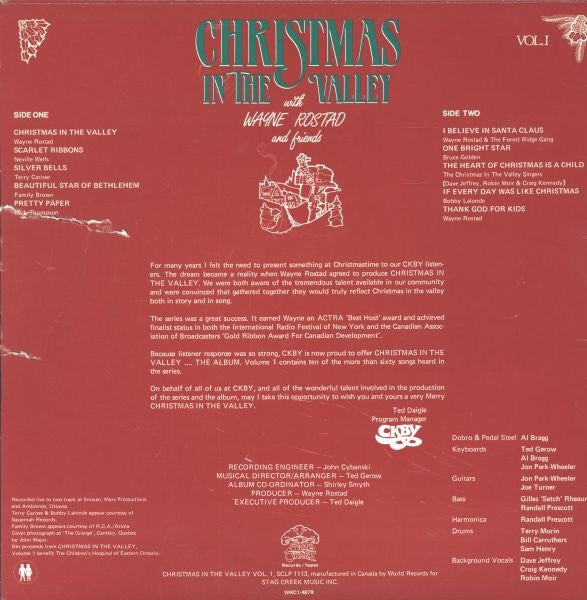 Various : Christmas In The Valley Vol. 1 (LP, Album)