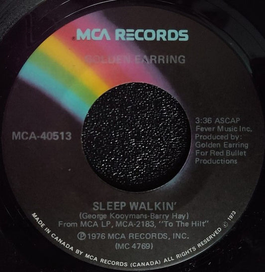 Golden Earring : Sleepwalkin' (7", Single)