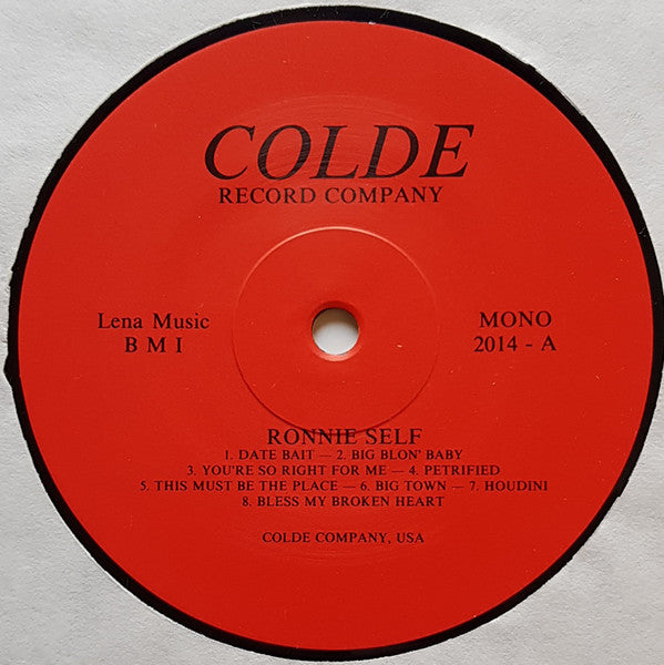 Ronnie Self : Ronnie Self (LP, Comp, Mono, Red)