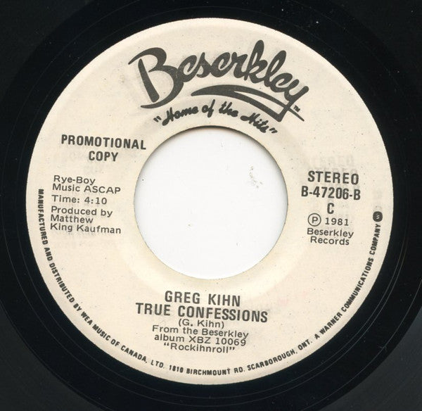 Greg Kihn : The Girl Most Likely (7", Single, Promo)