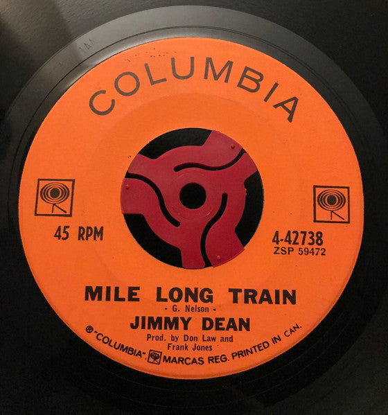 Jimmy Dean : Mile Long Train (7", Single)