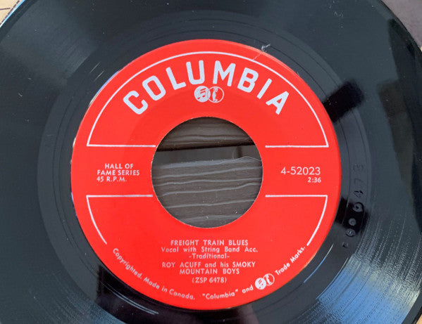 Roy Acuff And His Smoky Mountain Boys : Freight Train Blues / Wreck On The Highway (7", RE)