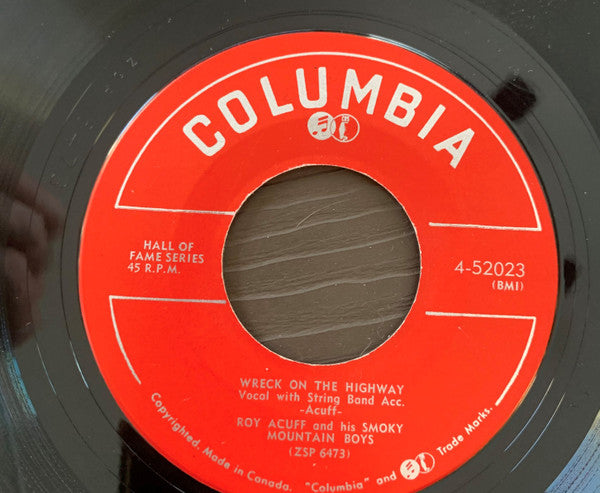 Roy Acuff And His Smoky Mountain Boys : Freight Train Blues / Wreck On The Highway (7", RE)
