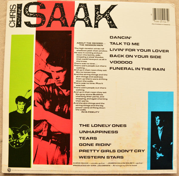 Chris Isaak : Silvertone (LP, Album, Spe)