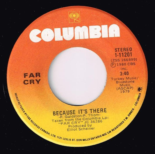 Far Cry (3) : Because It's There (7", Single)