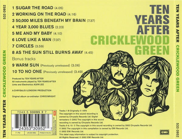 Ten Years After : Cricklewood Green (CD, Album, RE, RM, RP)