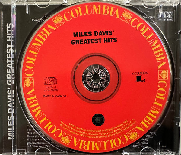 Miles Davis : Miles Davis' Greatest Hits (CD, Comp, RE)