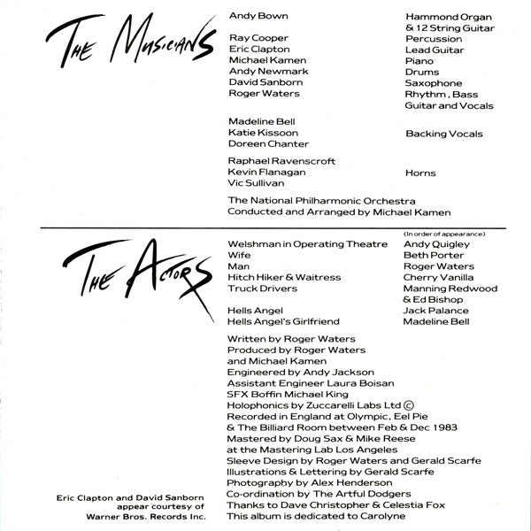 Roger Waters : The Pros And Cons Of Hitch Hiking (CD, Album, RE)