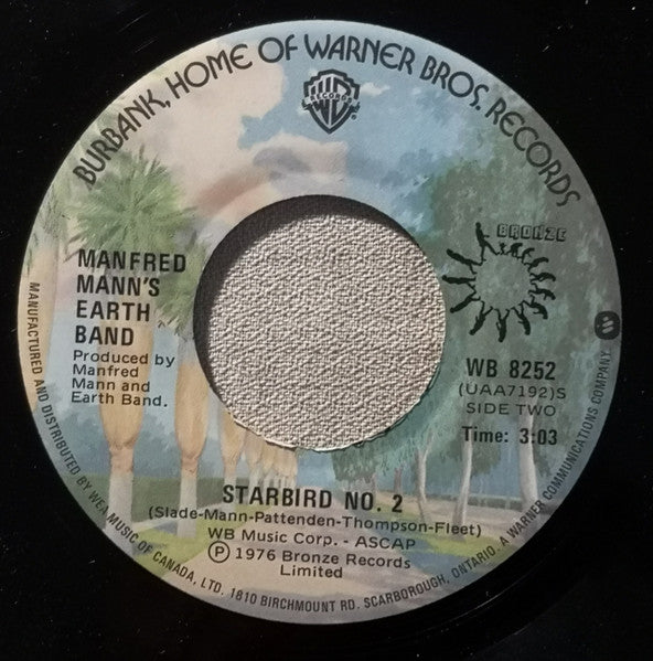 Manfred Mann's Earth Band : Blinded By The Light (7", Single)