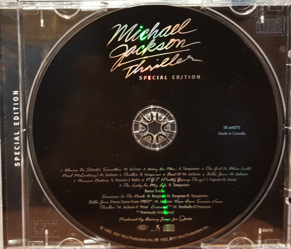 Michael Jackson : Thriller (CD, Album, RE, RM, S/Edition)