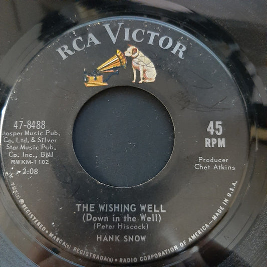Hank Snow : The Wishing Well (Down In The Well) / Human (7", Single, Ind)