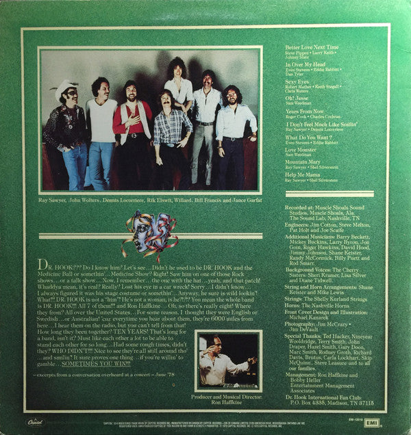 Dr. Hook : Sometimes You Win (LP, Album)