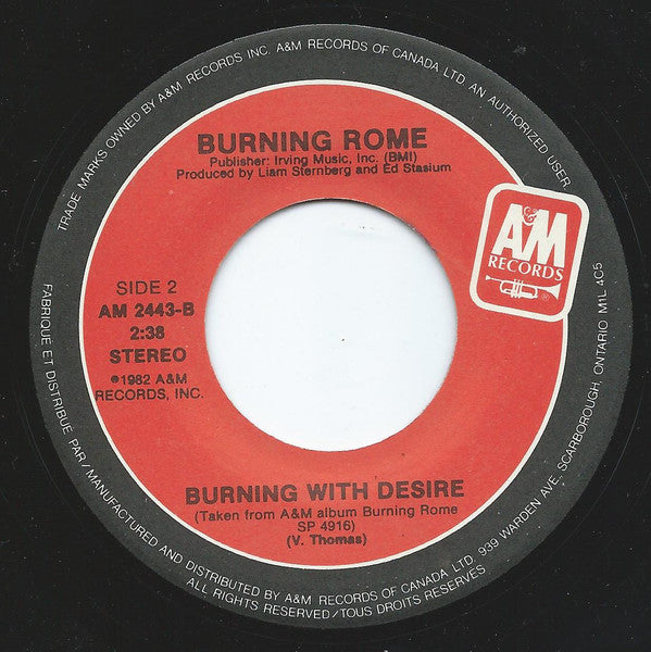 Burning Rome (2) : Once Over (7", Single)
