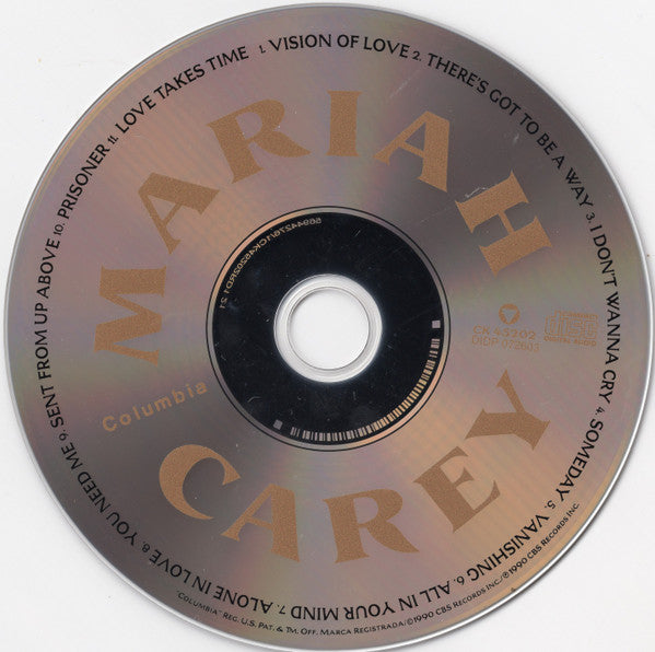 Mariah Carey : Mariah Carey (CD, Album, RP)