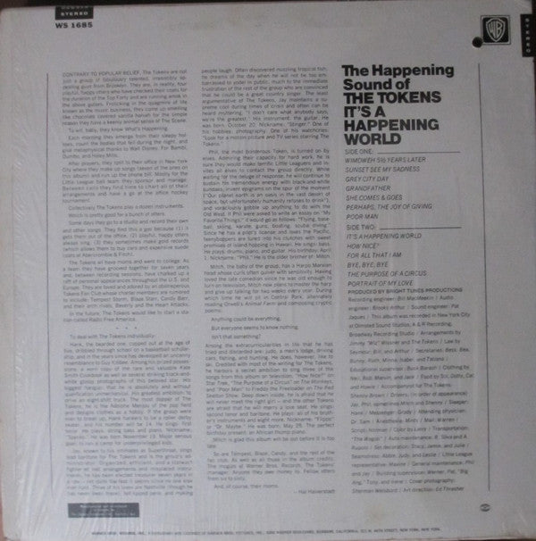 The Tokens : It's A Happening World (LP, Album)