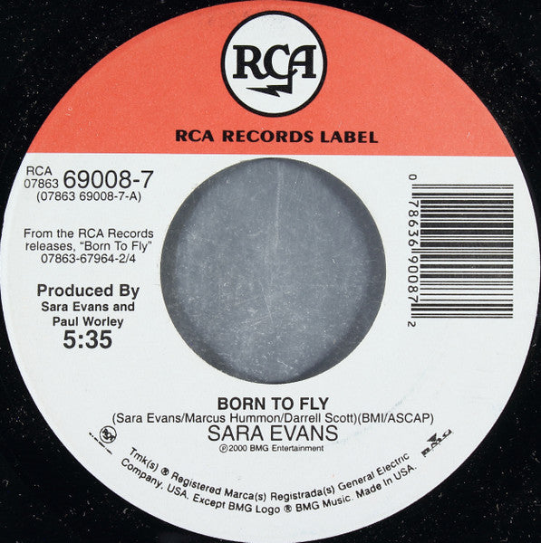 Sara Evans : Born To Fly (7")